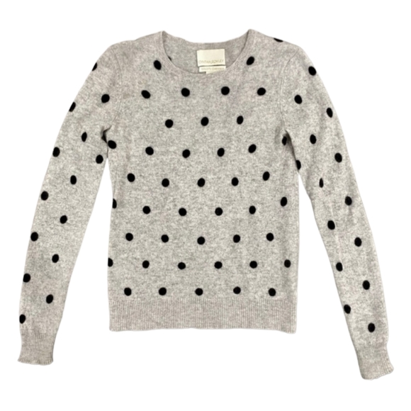 RARE Collectible Cynthia Rowley Polka Dot Cashmere Sweater - Picture 1 of 12